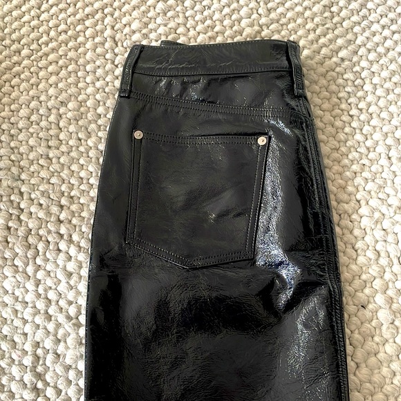 RAG & BONE, Glossy Patent leather mini skirt - Picture 2 of 5